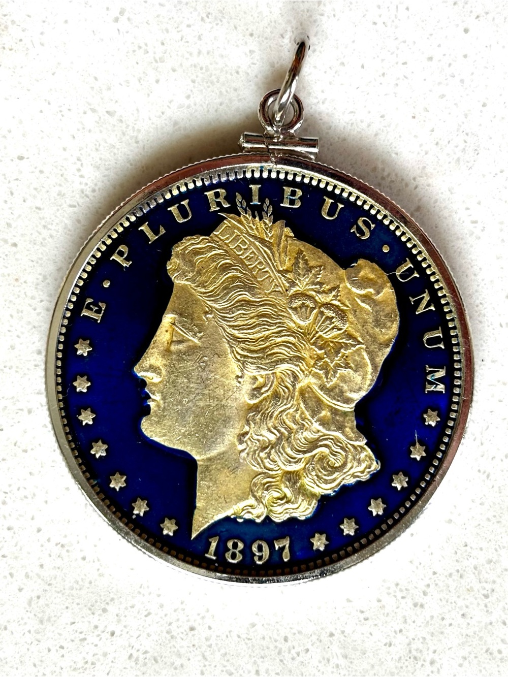 1897 Morgan Dollar Style Colorized Coin
Pendant
